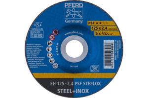 PFERD PSF STEELOX 69198292 Doorslijpschijf gebogen 125 mm 10 stuk(s) RVS, Staal