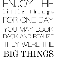 The little things - Muursticker