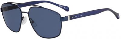 Hugo Boss zonnebril heren piloot cat. 2 staal blauw (1118/S) Hugo Boss zonnebril heren piloot cat. 2 staal blauw (1118/S)