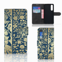 Huawei P30 Hoesje Beige Flowers