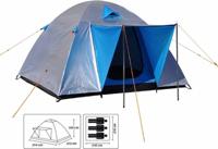 Premium Koepeltent Grijs/Blauw - 3 Persoons