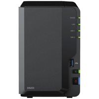 Synology DiskStation DS223 NAS-serverbehuizing 0 GB 2 Bay USB 3.2 Gen 1 front aansluiting (USB 3.0), Synology hard- en software, Hardwarematige codering,