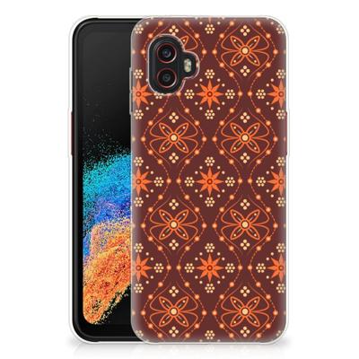 Samsung Galaxy Xcover 6 Pro TPU bumper Batik Brown Samsung Galaxy Xcover 6 Pro TPU bumper Batik Brown
