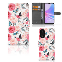 OPPO A78 5G | A58 5G Hoesje Butterfly Roses - thumbnail