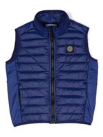 Stone Island Junior Compass-motif gilet - Bleu