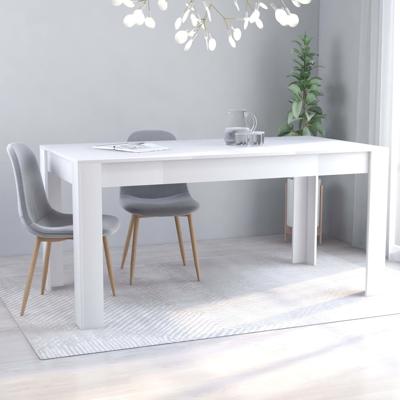 vidaXL Eettafel 160x80x76 cm spaanplaat wit vidaXL Eettafel 160x80x76 cm spaanplaat wit