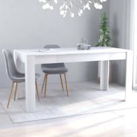 vidaXL Eettafel 160x80x76 cm spaanplaat wit