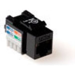 ACT Keystone Jack CAT6 unshielded down zwart