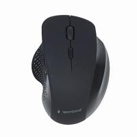 Gembird Mouse Opt Draadloos 6 Knoppen USB Nano Ontvanger Zwart