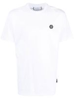 Philipp Plein t-shirt en coton à patch logo - Blanc