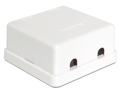 Delock 86207 2 poorten Netwerkpatchpaneel Zonder connectoren 1 HE Niet ingericht
