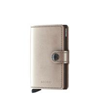 Secrid Miniwallet Portemonnee Metallic champagne & brown Dames portemonnee