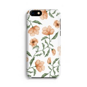 Peachy flowers: Volledig Geprint iPhone 7 Hoesje