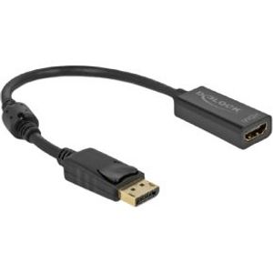 Delock 63559 Adapter DisplayPort 1.2 male naar HDMI female 4K Passief zwart