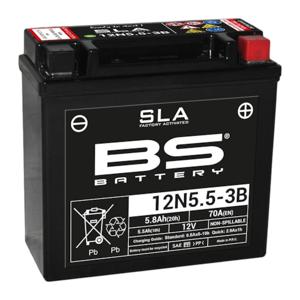 BS BATTERY Batterij gesloten onderhoudsvrij, Batterijen voor motor & scooter, 12N5.5-3B SLA