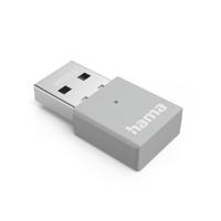 Hama Nano AC600 WiFi USB-stick (600 Mbps WiFi USB-netwerkadapter, 2,4 GHz/5 GHz, nano-dongle wifi voor pc/desktop/laptop) grijs