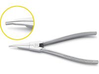 Hazet 1847-3 Precisie-borgveertang Geschikt voor borgringen Buitenringen Puntvorm 10° gebogen