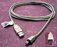 Cables Direct 2m USB-kabel USB-kabel USB A USB B grijs