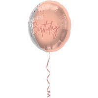 Folieballon &apos;happy Birthday&apos; Lush Blush - 45cm