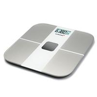 Korona 73165 Solar weegschaal ALINA | Batterijloze badkamerweegschaal | Genereert energie via zonnepaneel | Duurzaam | Edel glas | Draagvermogen 180 kg, schaalverdeling 100 g | Veiligheidsglas