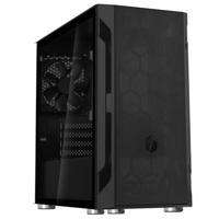 SilverStone Technology FARA H1M, Micro-ATX, Staal gaas, gehard glas, kunststof voorpaneel, stalen behuizing, 120mm ventilator x 1 inbegrepen, SST-FAH1MB-G