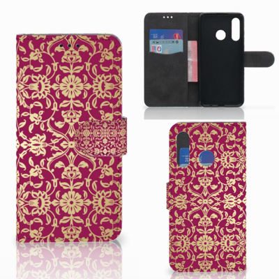 Wallet Case Huawei P30 Lite (2020) Barok Pink Wallet Case Huawei P30 Lite (2020) Barok Pink