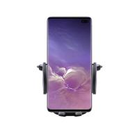 Shop4 - Samsung Galaxy S10 plus Autohouder Verstelbare CD Houder Zwart met Draaiklem Zwart