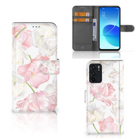 OPPO Reno6 5G Hoesje Lovely Flowers - thumbnail