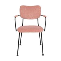 Zuiver Benson armstoel gestoffeerd pink