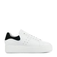 Nubikk Elise Marlow leren plateau sneakers wit/zwart