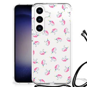 Doorzichtige Silicone Hoesje voor Samsung Galaxy S24 Unicorns