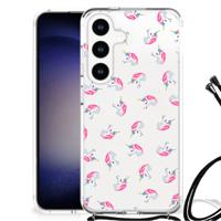 Doorzichtige Silicone Hoesje voor Samsung Galaxy S24 Unicorns - thumbnail