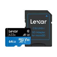 Lexar 633X 64GB 95MB/s U3 V30 High-Pervoormance microSDXC...