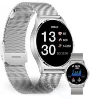 XCOAST JOLI XC PRO Smartwatch 45 mm Topaas zilver