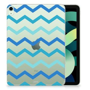 iPad Air (2020/2022) 10.9 inch Hippe Hoes Zigzag Blauw