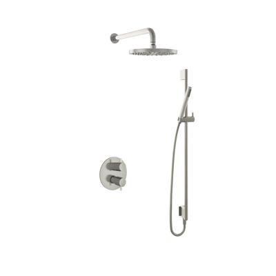 Hotbath Get Together doucheset met 2-weg-omstel met 25 cm hoofddouche, glijstang, geborsteld nikkel Hotbath Get Together doucheset met 2-weg-omstel met 25 cm hoofddouche, glijstang, geborsteld nikkel