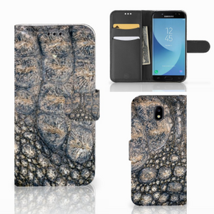 Samsung Galaxy J5 2017 Telefoonhoesje met Pasjes Krokodillenprint