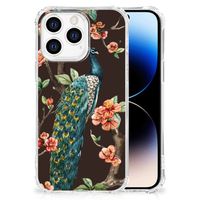 iPhone 14 Pro Case Anti-shock Pauw met Bloemen