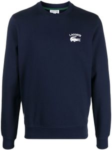 Lacoste sweat à patch logo - Bleu