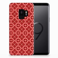 Samsung Galaxy S9 TPU bumper Batik Rood - thumbnail