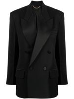 Victoria Beckham blazer à boutonnière croisée - Noir - thumbnail