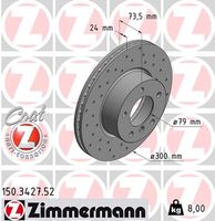 Remschijf SPORT REMSCHIJF COAT Z ZIMMERMANN, Remschijftype: Binnen geventileerd, u.a. für BMW - thumbnail