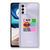 Motorola Moto G42 Silicone Back Cover Popart Princess - thumbnail