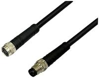 BKL Electronic 2700036 sensor-actuator-verlengkabel M8 stekker recht op koppeling recht 2 m P