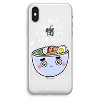 I'm A Hopeless Ramen-Tic For You: iPhone XS Max Transparant Hoesje