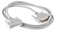 PHOENIX CONTACT VS-25-DSUB-20-LI-2.0 geconfectioneerde D-sub-kabel, afgeschermd, 25-polig, flexibel, beschermingsgraad IP20, kop 1 met bus Shell 3 en rechte kabeldoorgang, 2 m lengte, grijs