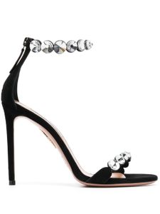 Aquazzura sandales Maxi-tequila 110mm en daim - Noir