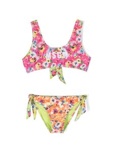 MSGM Kids bikini à fleurs - Rose