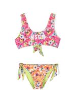 MSGM Kids bikini à fleurs - Rose - thumbnail