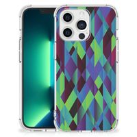 iPhone 13 Pro Max Shockproof Case Abstract Green Blue